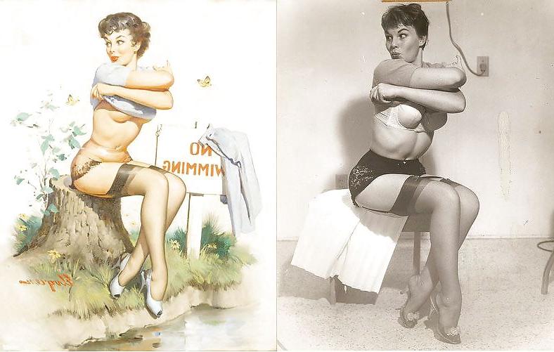 25P Sexy Vintage Pin - Up Art 2