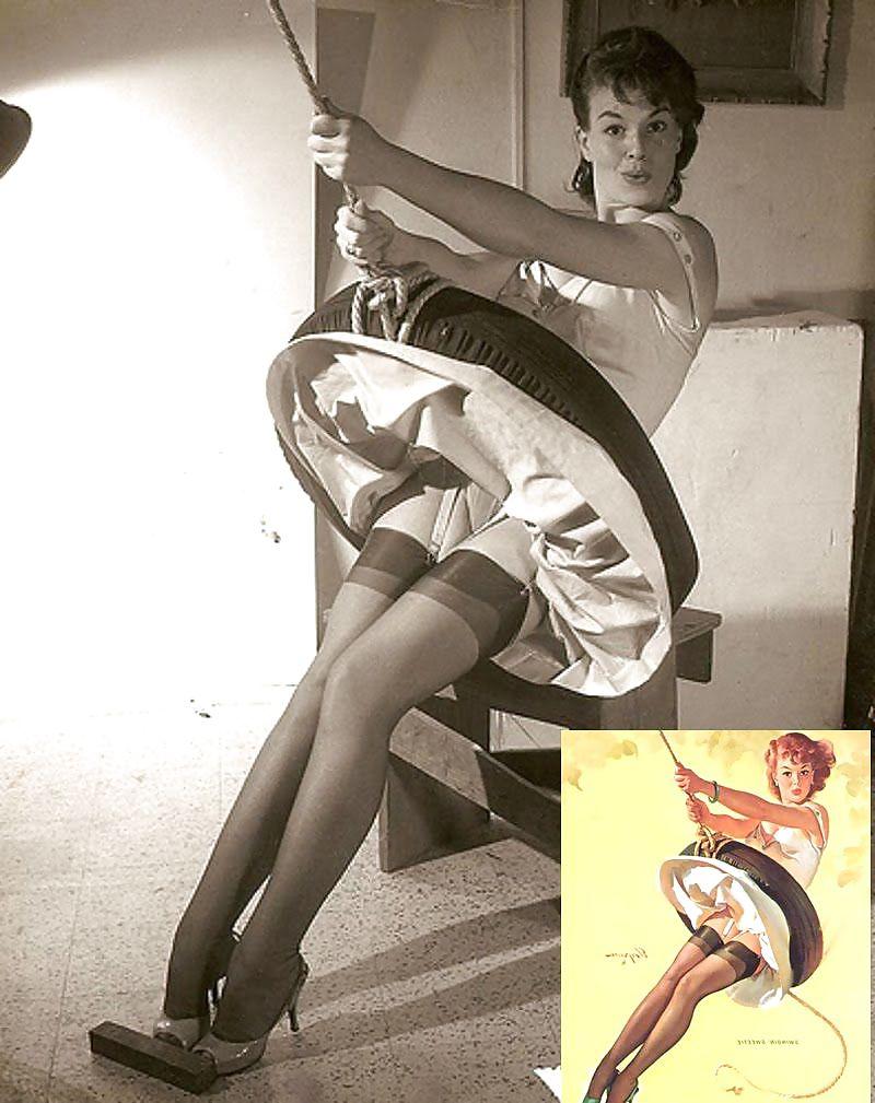 25P Sexy Vintage Pin - Up Art 2