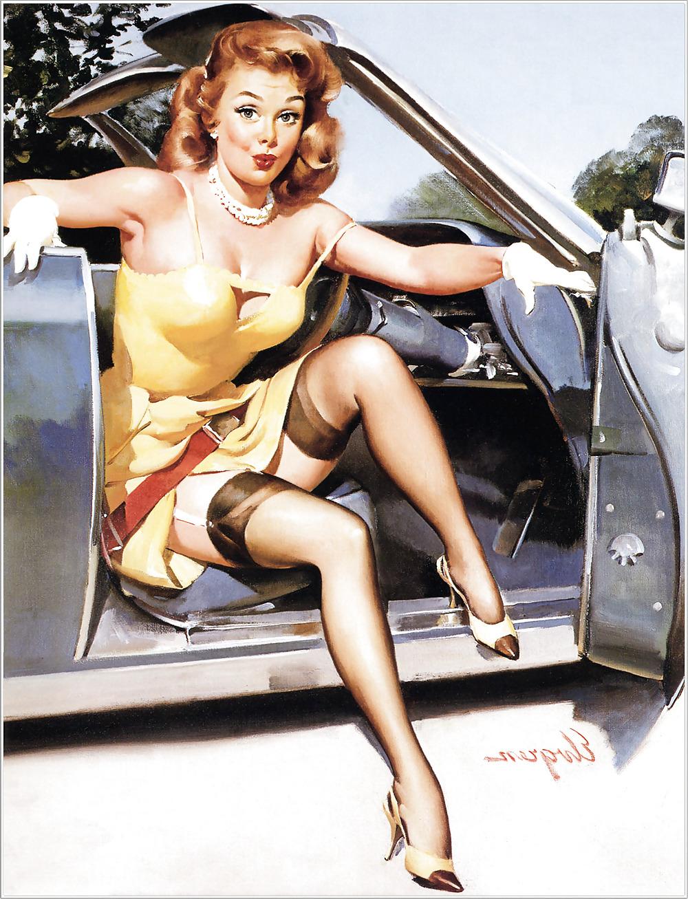 25P Sexy Vintage Pin - Up Art 2