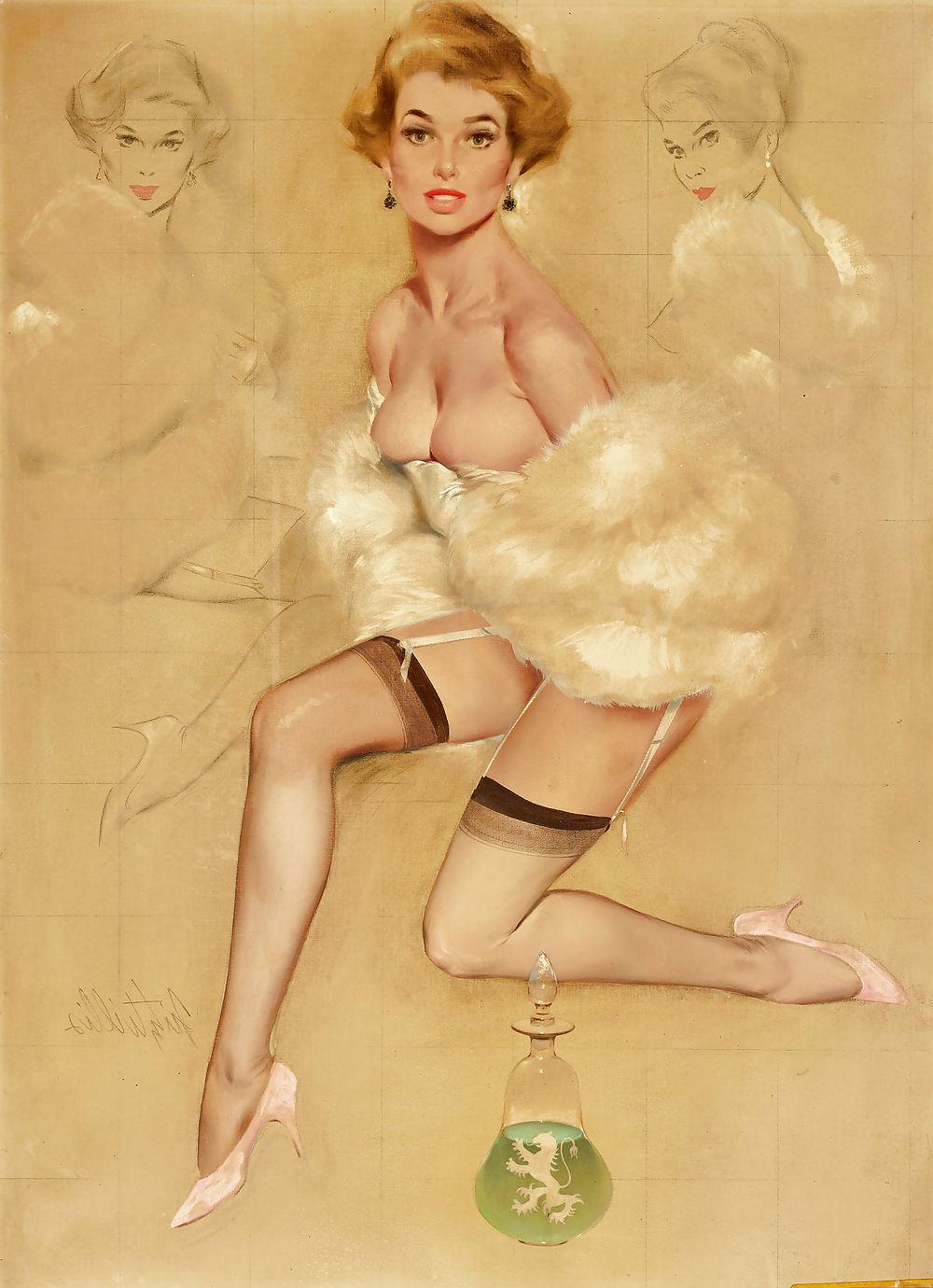 25P Sexy Vintage Pin - Up Art 2