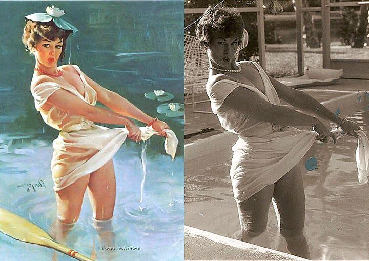 25P Sexy Vintage Pin - Up Art 2