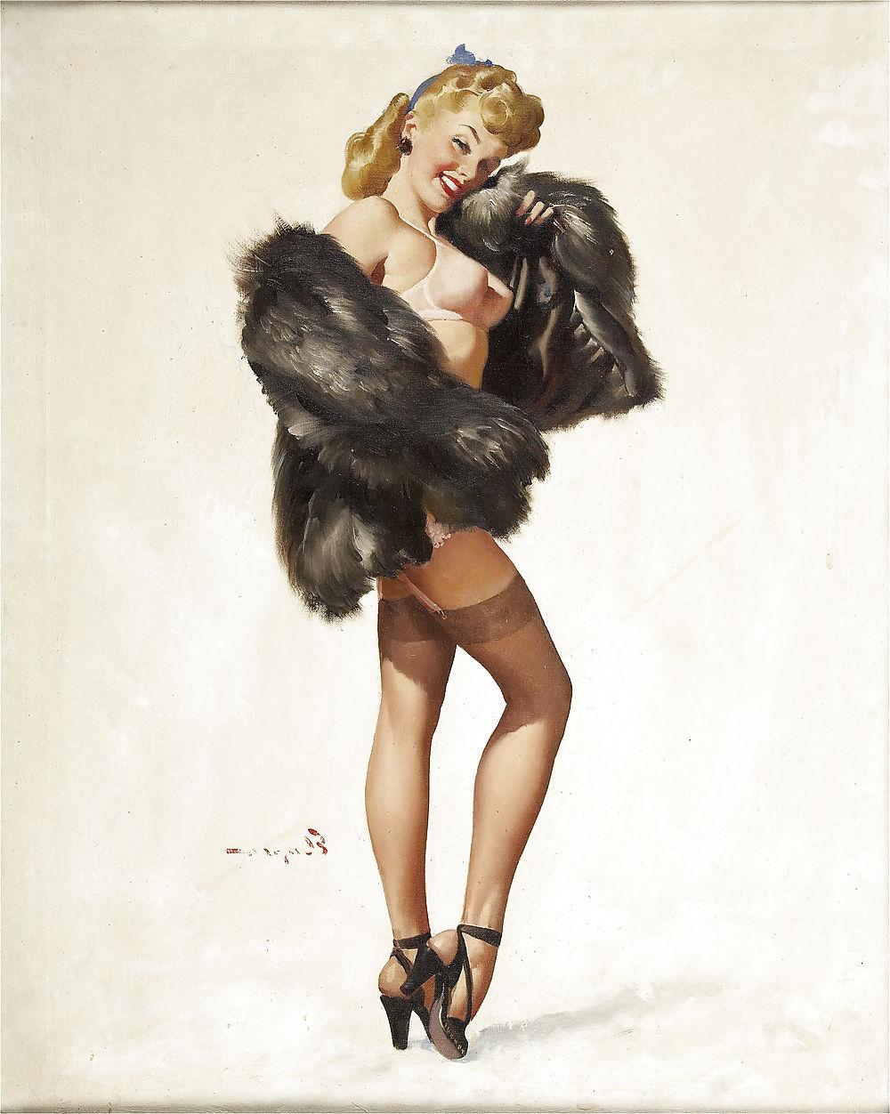 25P Sexy Vintage Pin - Up Art 2