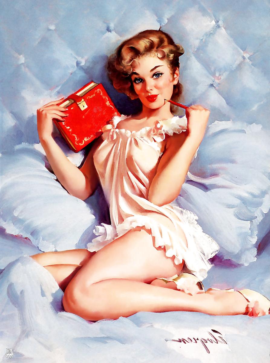 25P Sexy Vintage Pin - Up Art 2
