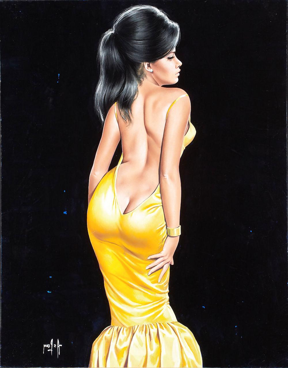 25P Sexy Vintage Pin - Up Art 2