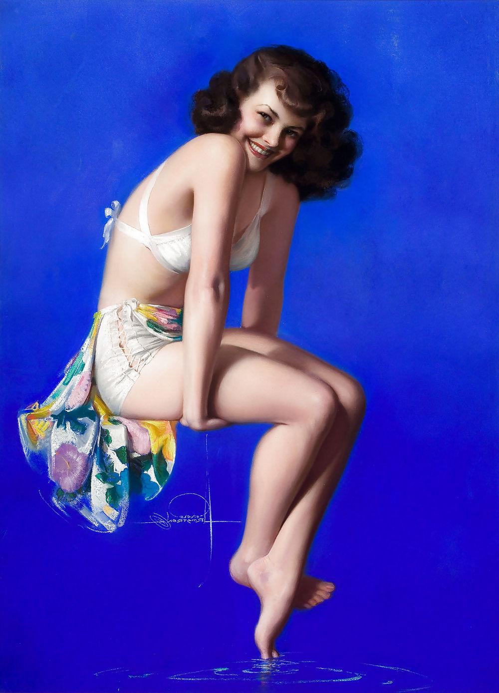 25P Sexy Vintage Pin - Up Art 2