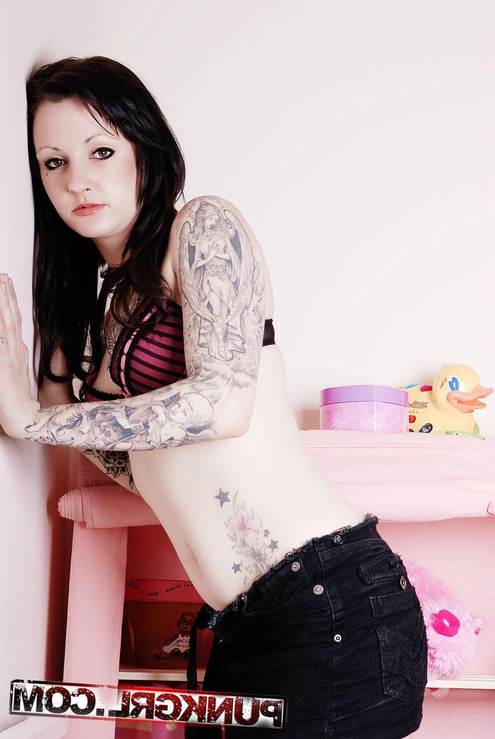 20P Pictures of Sky B getting kinky with a rocking horse