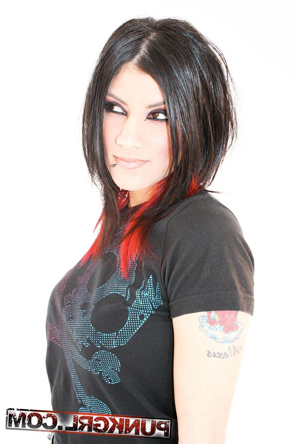 15P Pictures of punk girl Leena being a cock-tease