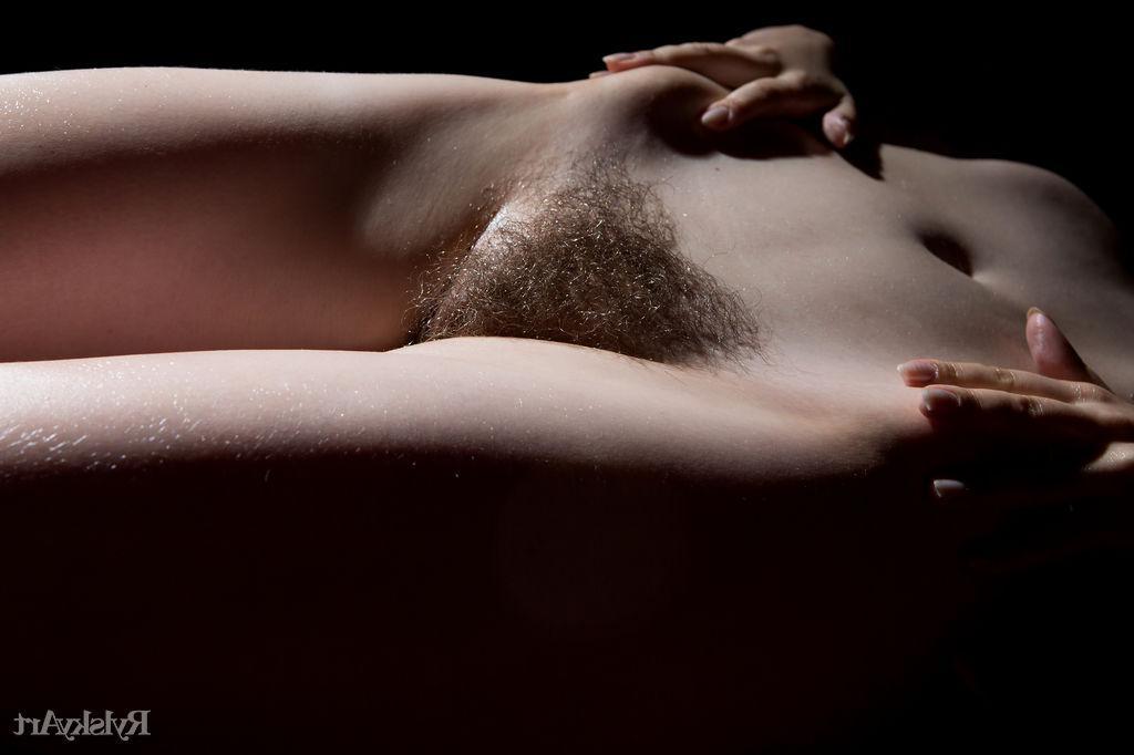 16P Redhead teen Melody gets completely naked and fondles her hairy pussy