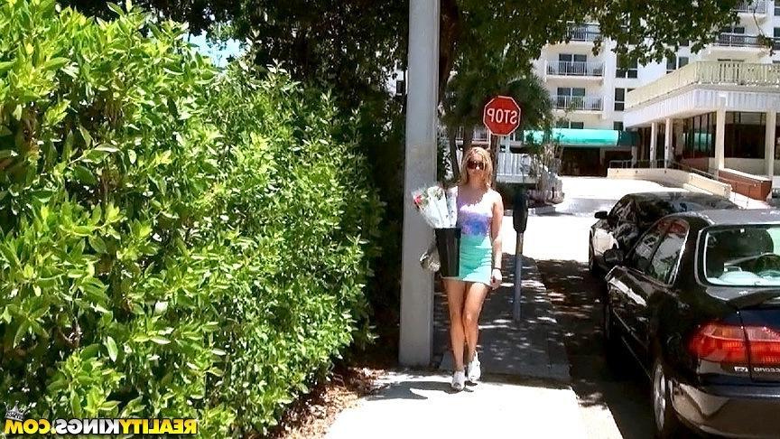 20P Blonde amateur Chrissie Summers gets picked up for hot sex