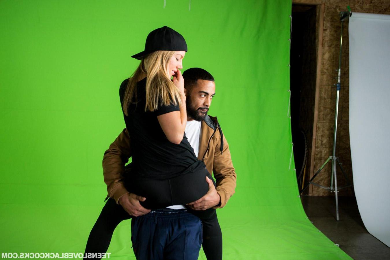 11P Blonde teen Candice Dare takes a huge black cock