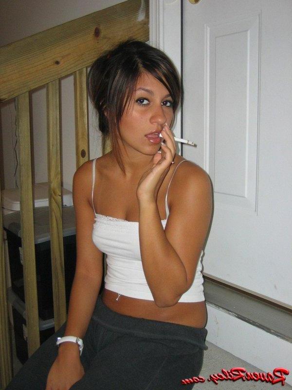 16P Pics of Raven Riley teasing with a cigarette
