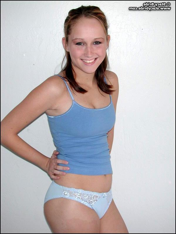 18P Stacy Bride shows you her tiny and perky tits