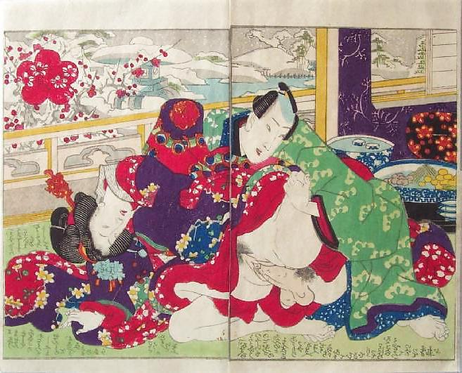 25P Japanese Shunga Art 4 - Utagawa Kunisada