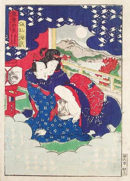 25P Japanese Shunga Art 4 - Utagawa Kunisada