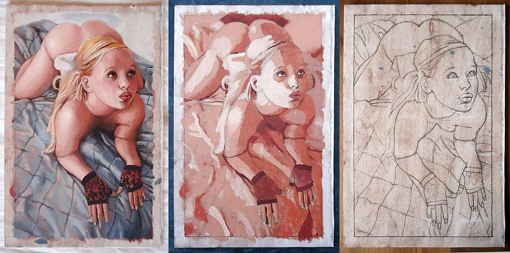 25P Amazing erotic art of Ben Newman