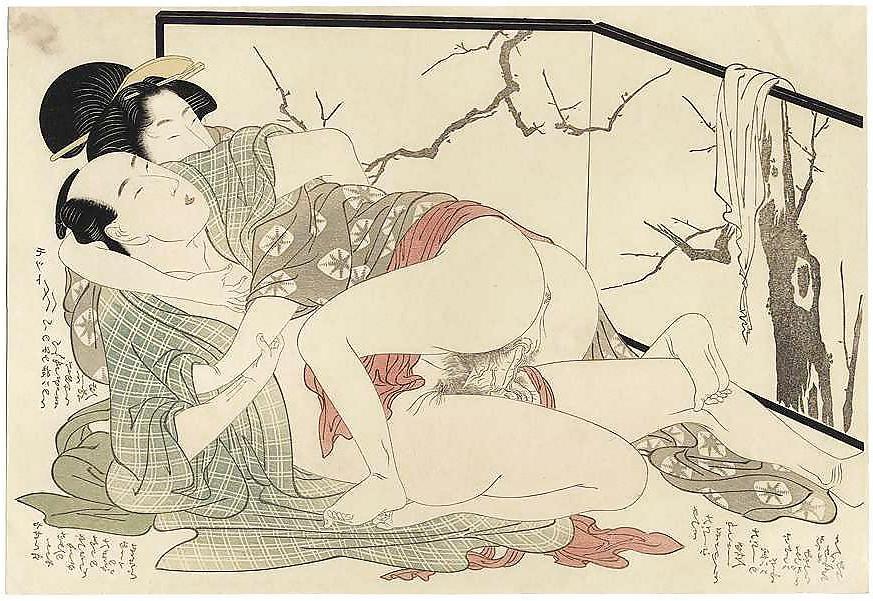 16P Japanese Shunga Art 6 - Kitagawa Utamaro