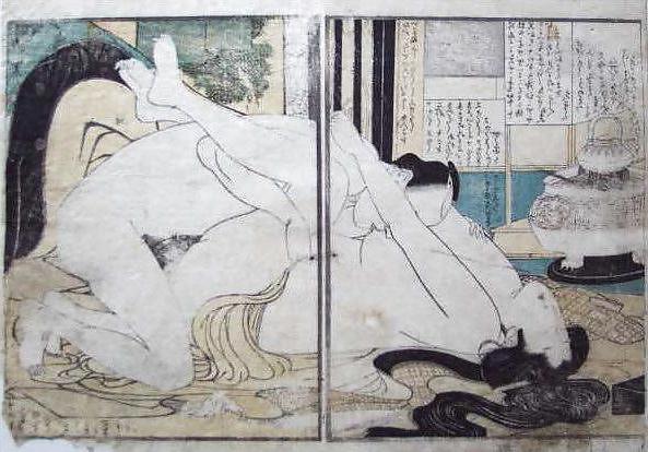16P Japanese Shunga Art 6 - Kitagawa Utamaro