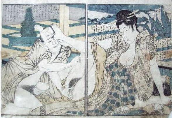 16P Japanese Shunga Art 6 - Kitagawa Utamaro