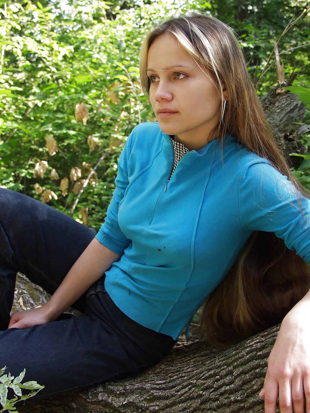15P Cute Hairy Blonde Teen