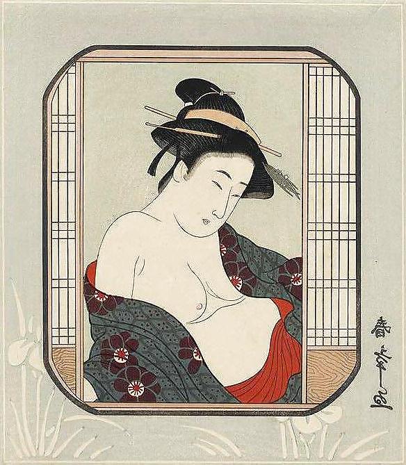 14P Japanese Shunga Art 9 - Paintings on Silk