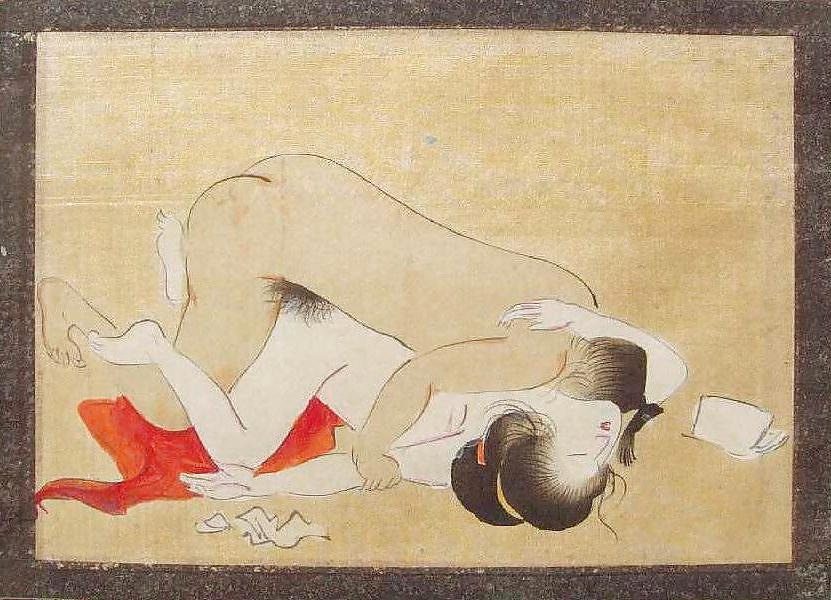 14P Japanese Shunga Art 9 - Paintings on Silk