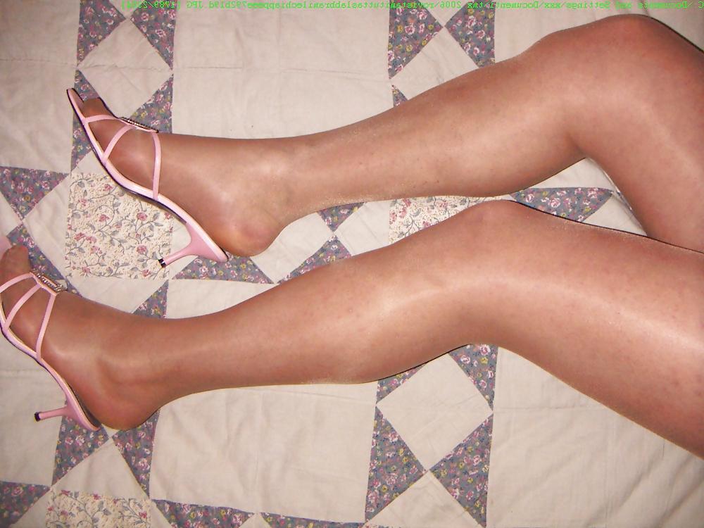 23P Shemale feet collant symonax77 pink shaved sissy pantyhose