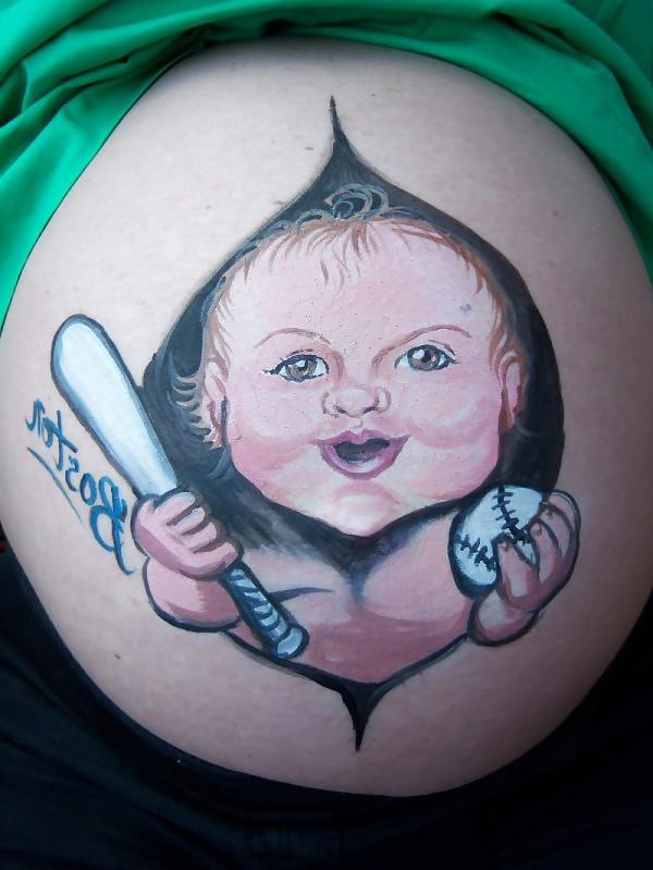 21P Body Art Pregnant