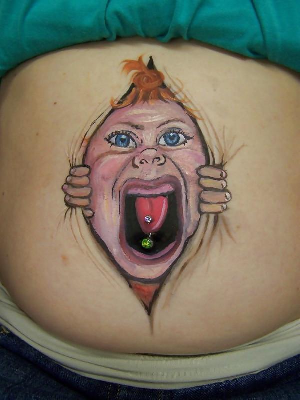 21P Body Art Pregnant