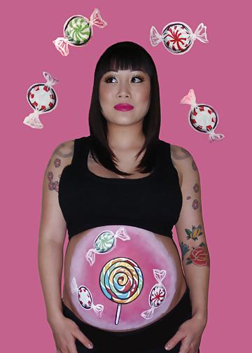 21P Body Art Pregnant