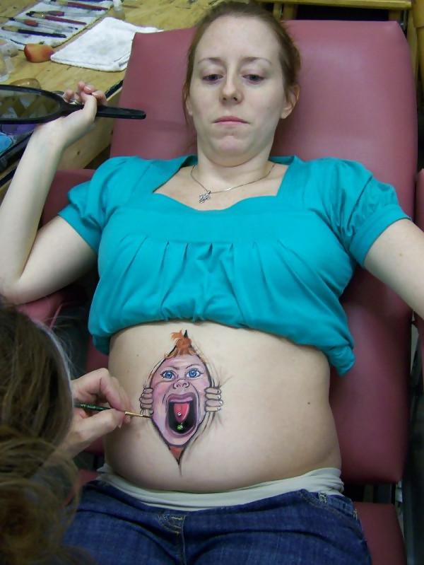 21P Body Art Pregnant