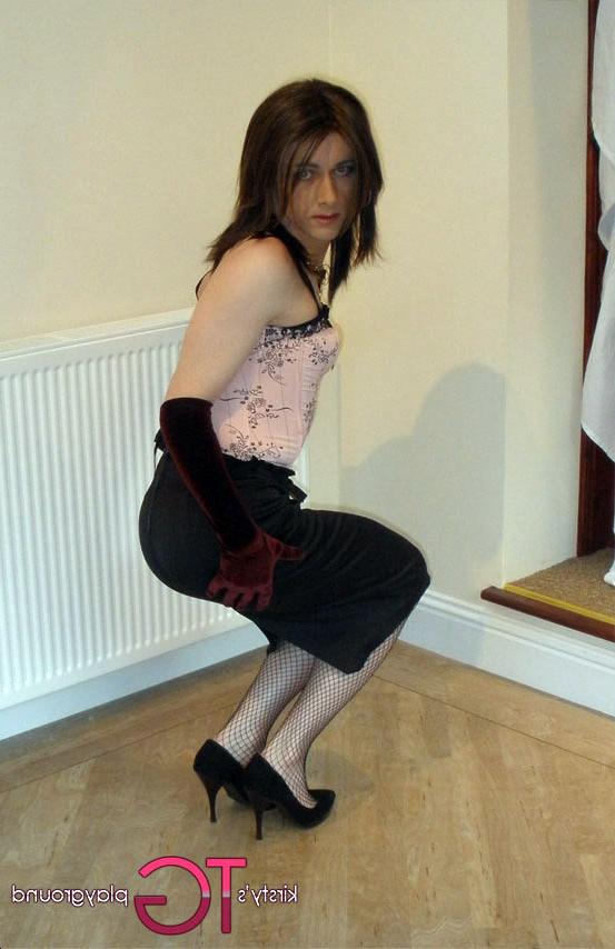 15P Kirsty riding a dildo wearing satin gloves