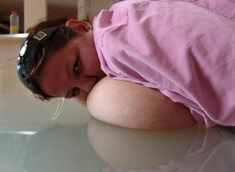 18P Huge amateur mature showing her monster boobs