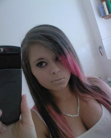 12P Cute girls with cell phones taking self photos