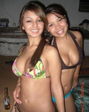 12P Cute girls with cell phones taking self photos