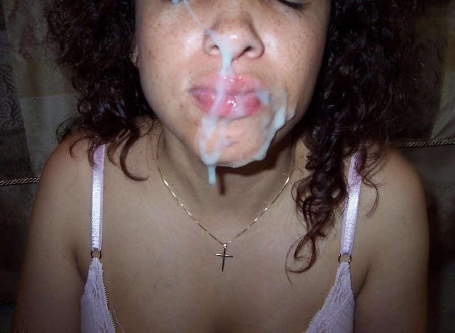 10P Beautiful teens' faces covered with jizz