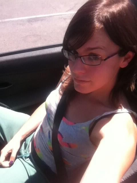 11P TS trap with glasses and cute smile Jennifer Noble selfshot pics