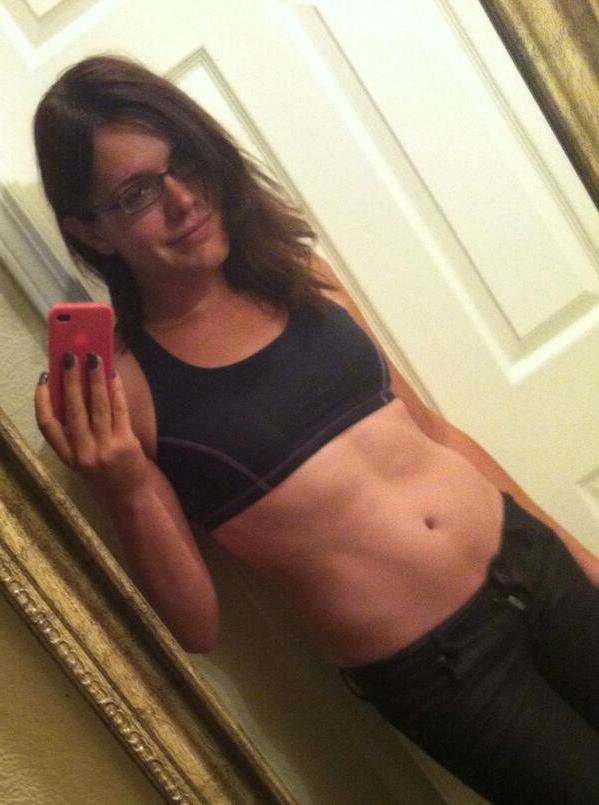 11P TS trap with glasses and cute smile Jennifer Noble selfshot pics