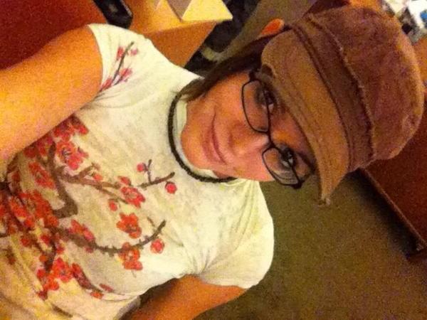 11P TS trap with glasses and cute smile Jennifer Noble selfshot pics