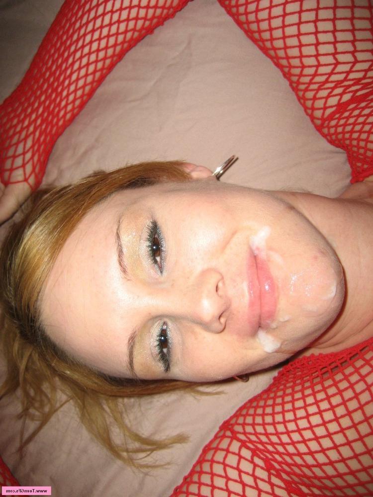 18P Amateur teen redhead sucks cock and cum