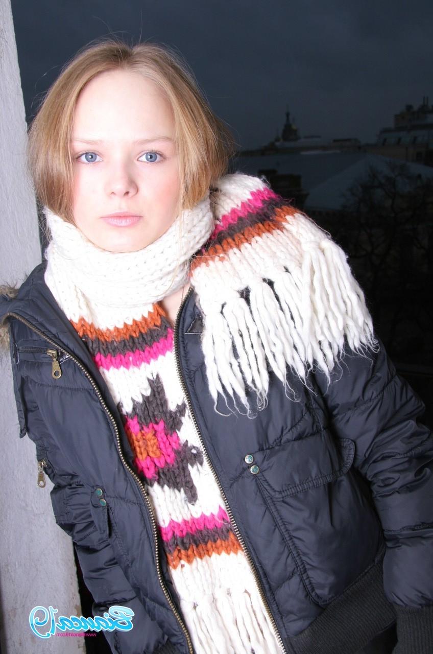 16P Cute nineteen year old teen in jacket