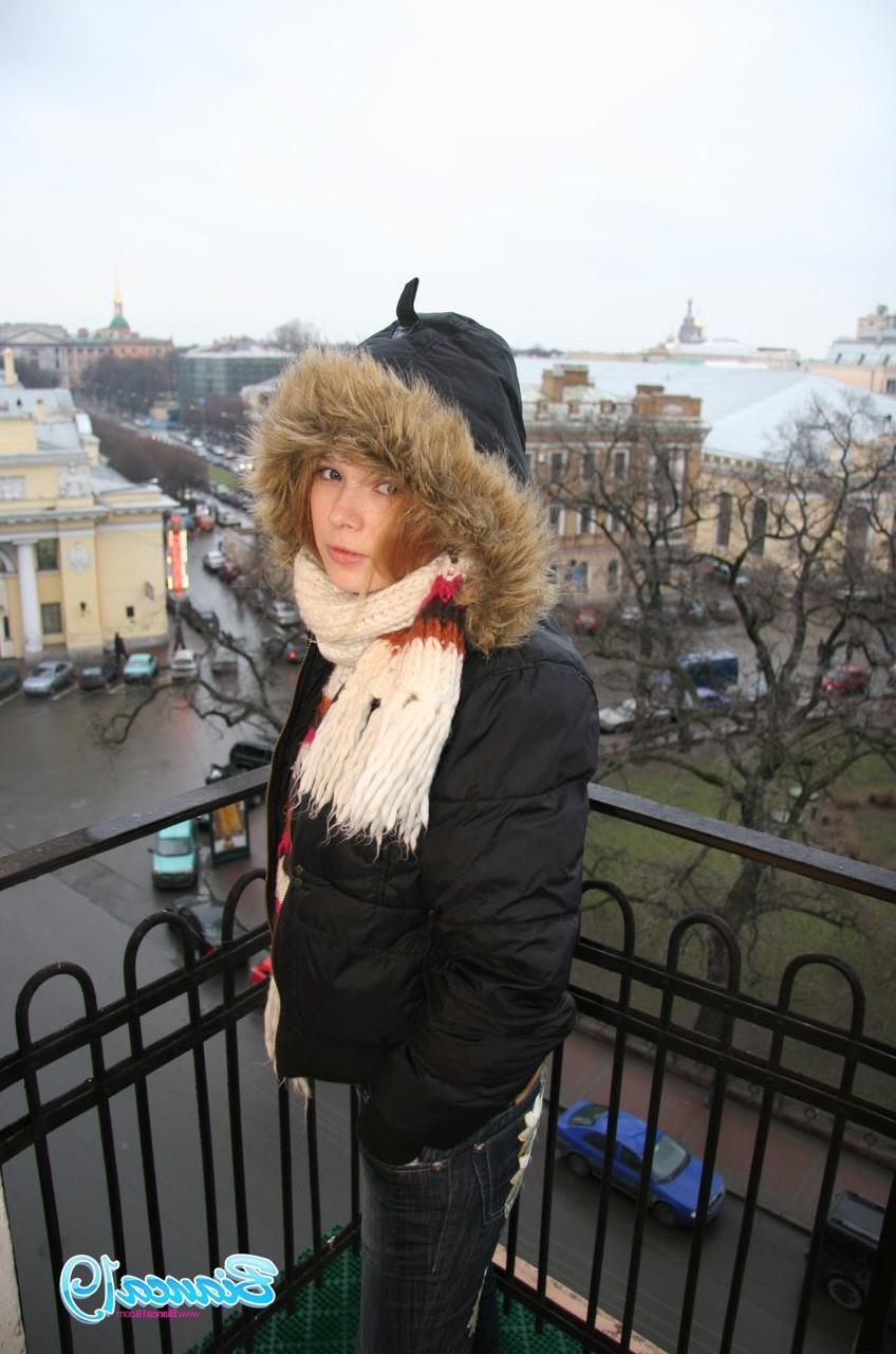 16P Cute nineteen year old teen in jacket