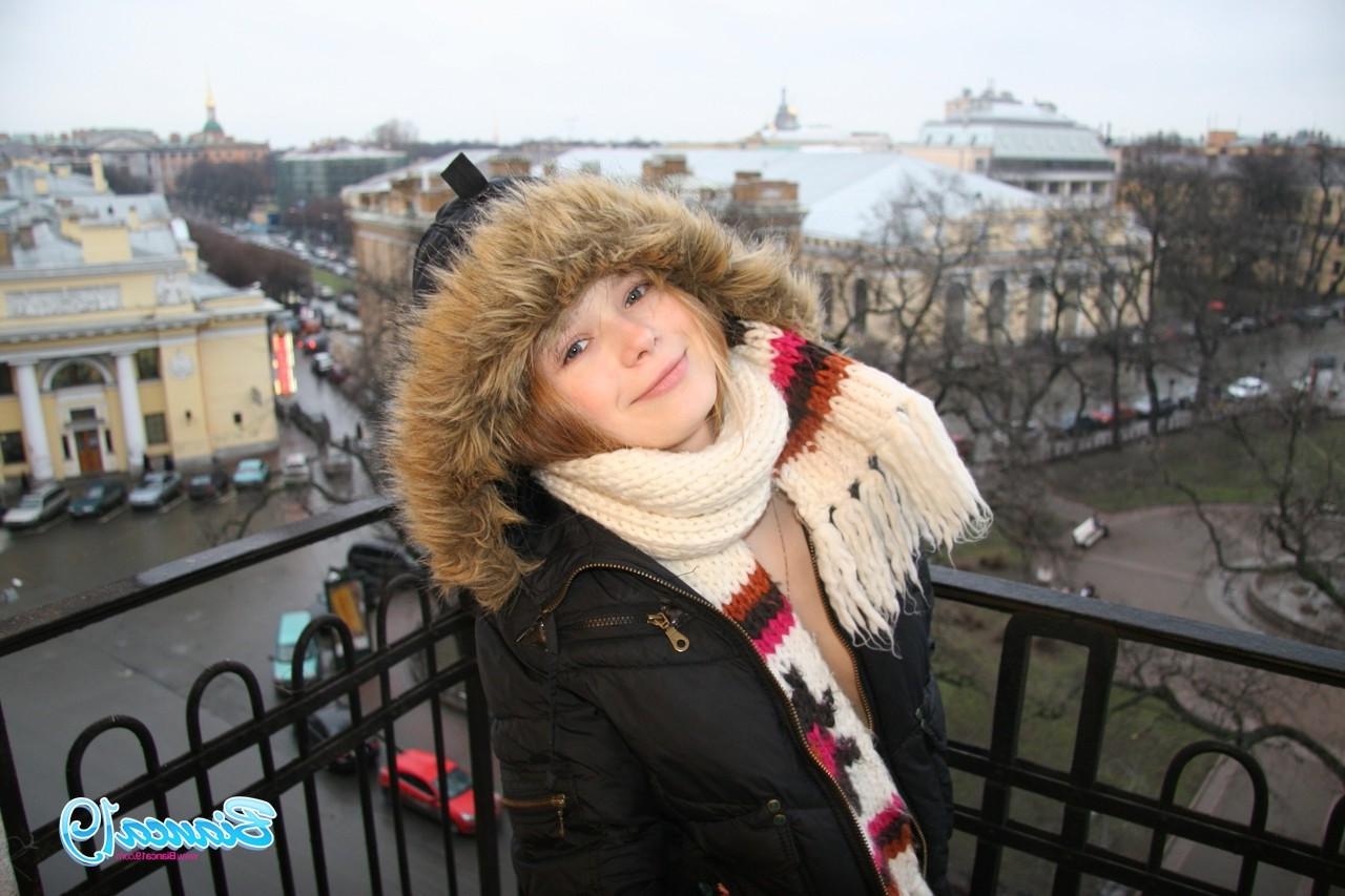 16P Cute nineteen year old teen in jacket
