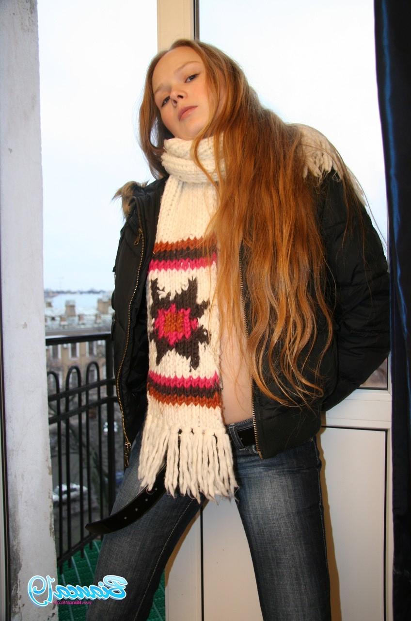 16P Cute nineteen year old teen in jacket