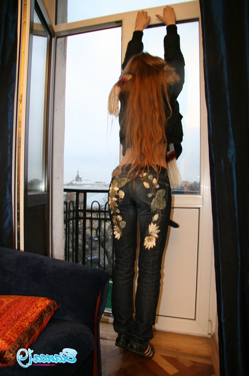 16P Cute nineteen year old teen in jacket