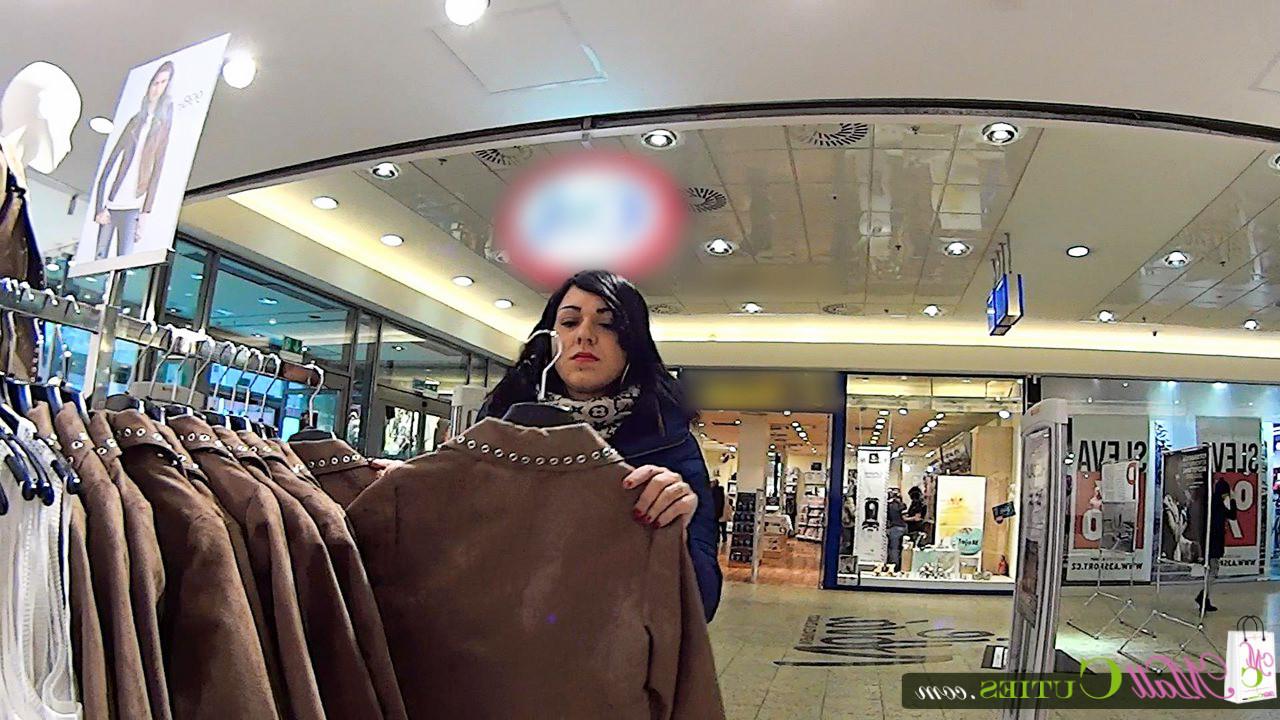 15P Great brunette with style is fucking for jacket