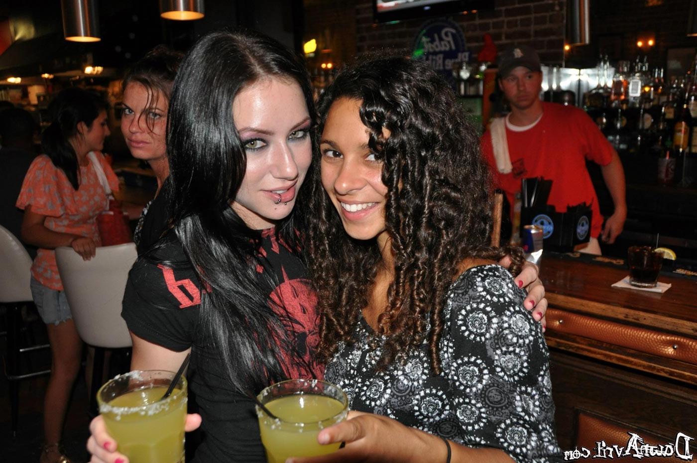 16P Drunk girls flash in public