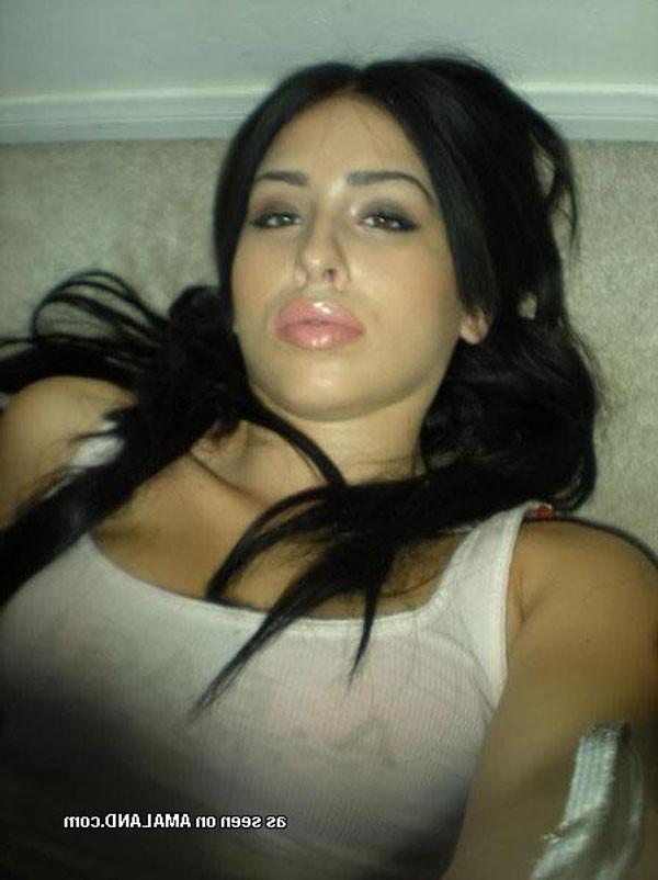12P Hot Latina GF posing raunchy in her lingerie