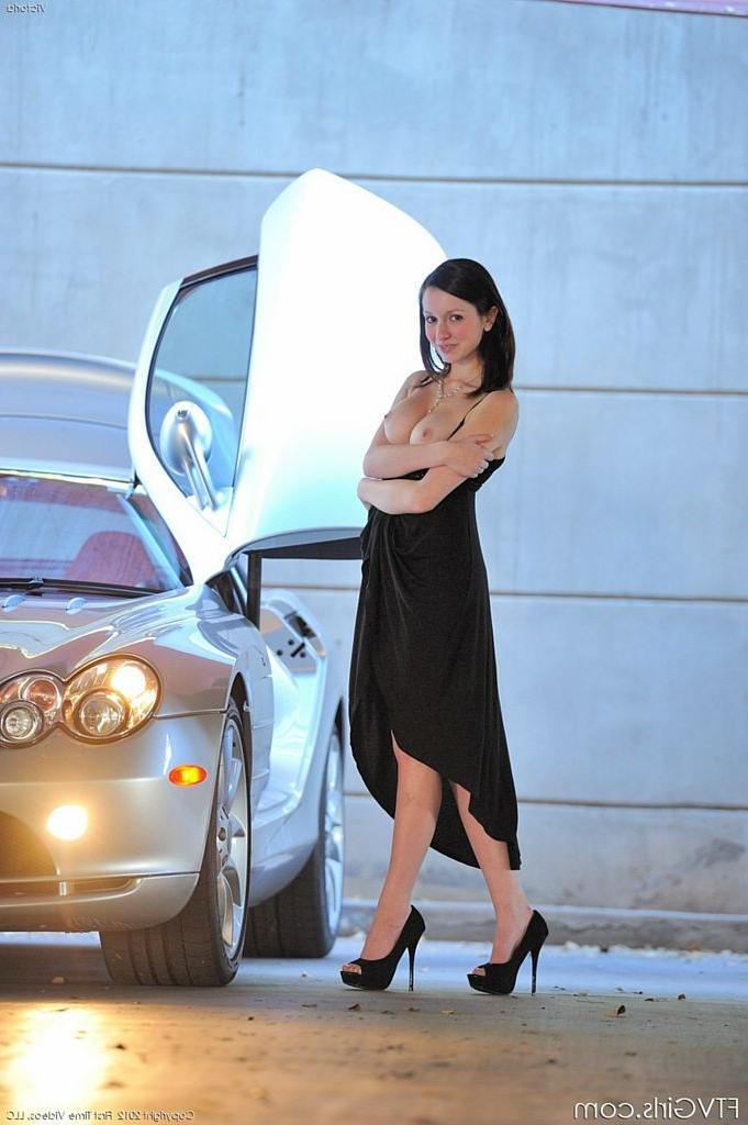 13P Cute teen busts her sweet titties out for lamborghini