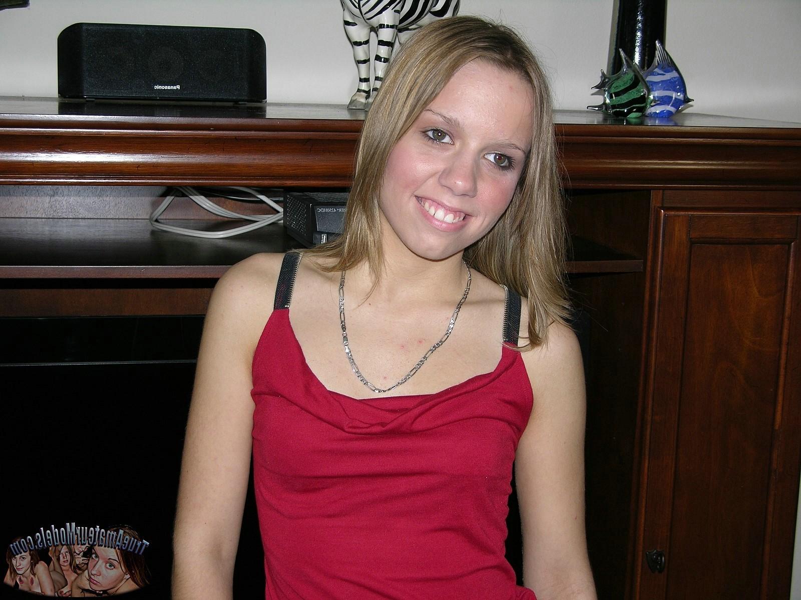 16P Tiny Breasted And Petite Teen Model - Amber R. From Trueamateurmodels.com