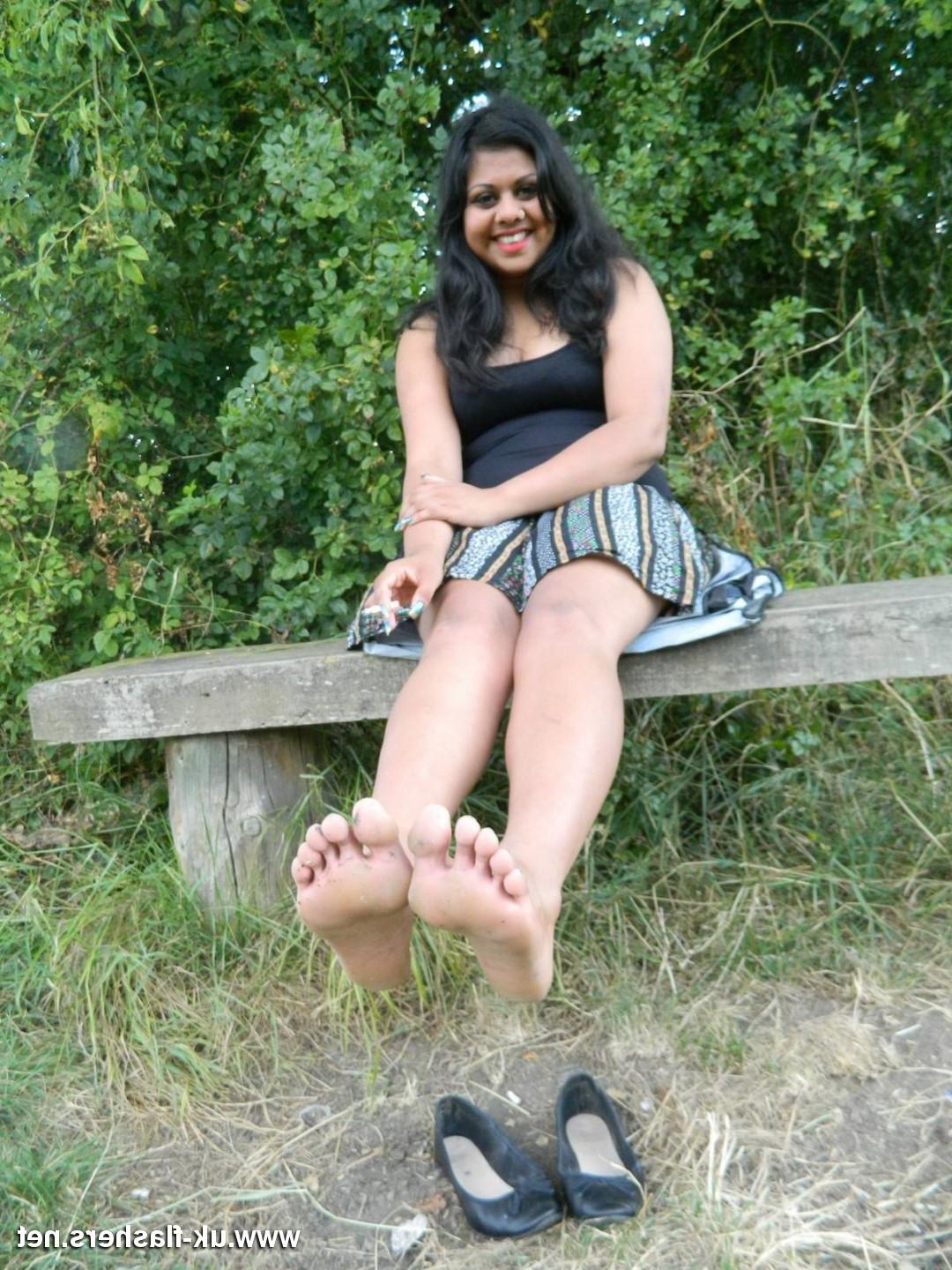16P Cute Indian Amateur Kiki on a day out at the local park